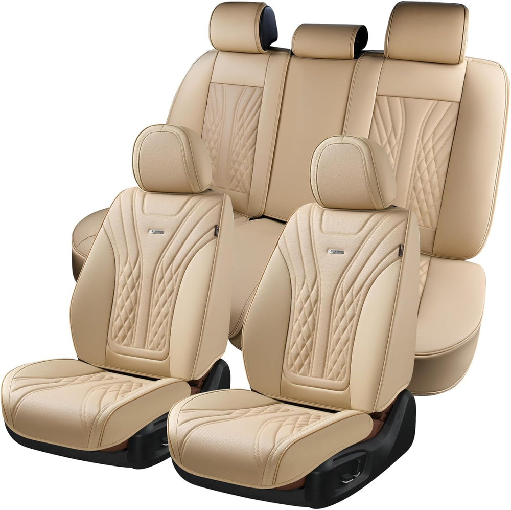 Coverado Car Seat Covers Full Set, 5 Seats Front Seat Cover and Back Seat Cov...