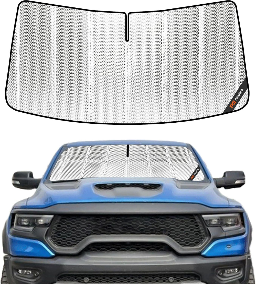 Pigenius Windshield Sun Shade for Ram 1500 2019-2025 with 5 Inch Wide Sensor....