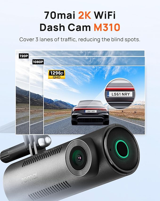 70mai Dash Cam M310, Dash Camera