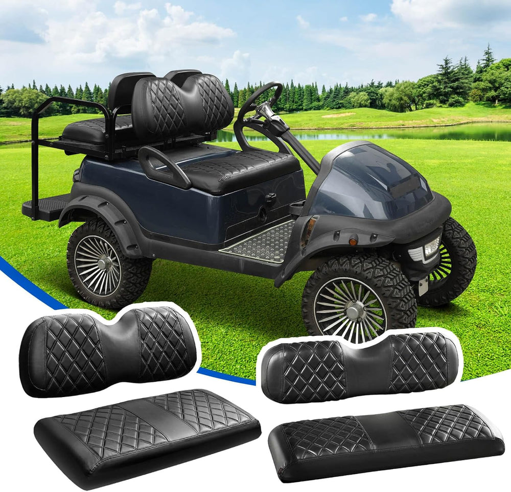 NOKINS Golf Cart Seat Covers 4 Piece Fits Club Car Precedent Standard Seat