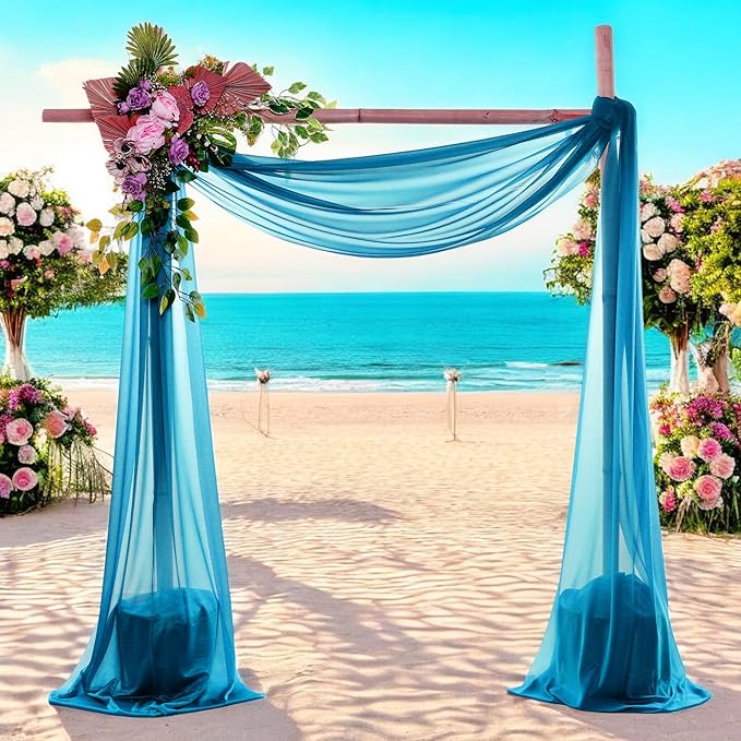 MDS Halloween Chiffon Draping Fabric - 1 Panel, 30" Wide x 40ft Long - S...
