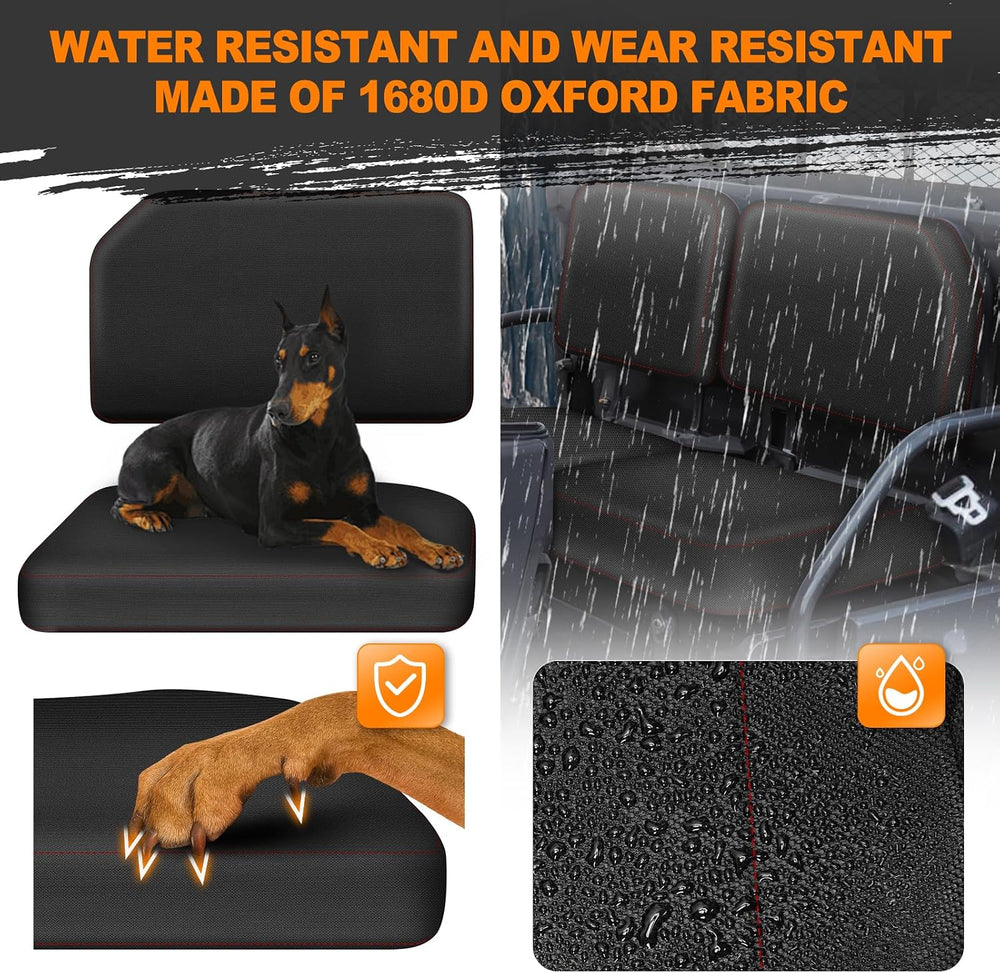 BORDAN RTV Waterproof Seat Cover for Kubota RTV X900 X1120D 2014-2021, 1680D ...
