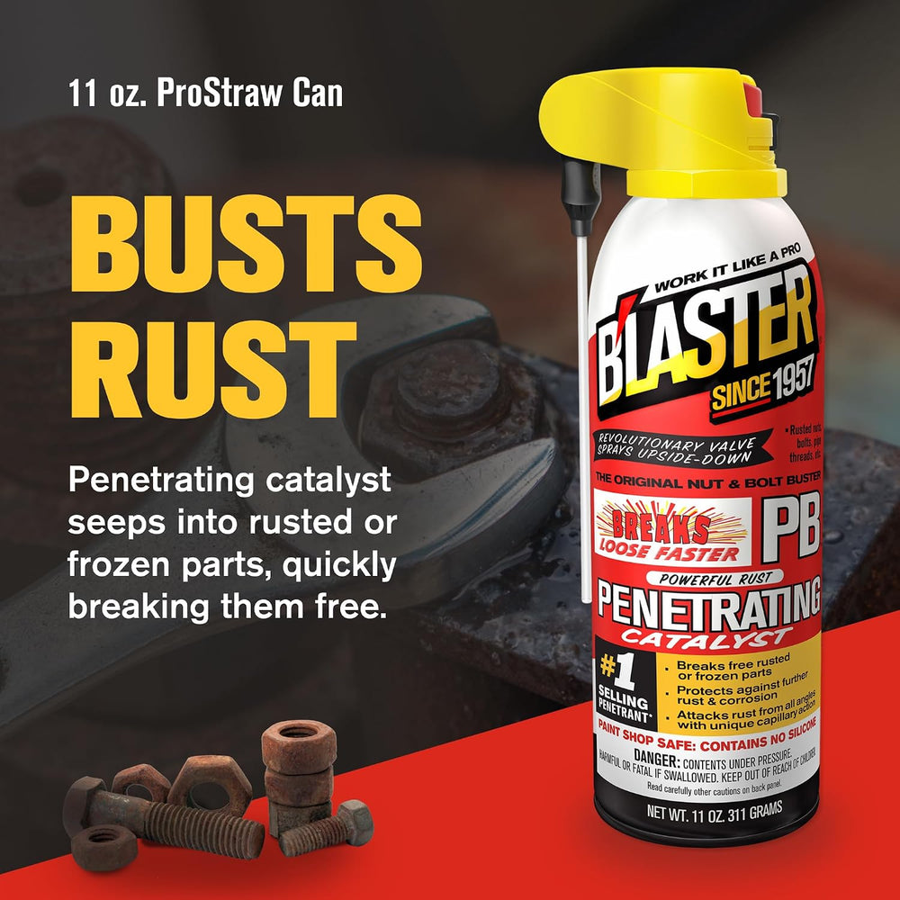PB Blaster Penetrating Oil Spray, 11 oz Aerosol Cans (6-Pack) – Rust Remover ...