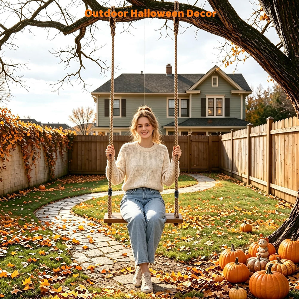 Halloween Hanging Swinging Ghost Decorations with Lights & 200lb