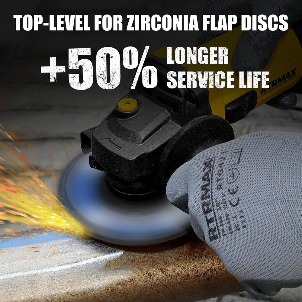 50 Pack Flap Discs 4 1/2" for Angle Grinder, 40/60/80/120 Grit, T29 Flap...