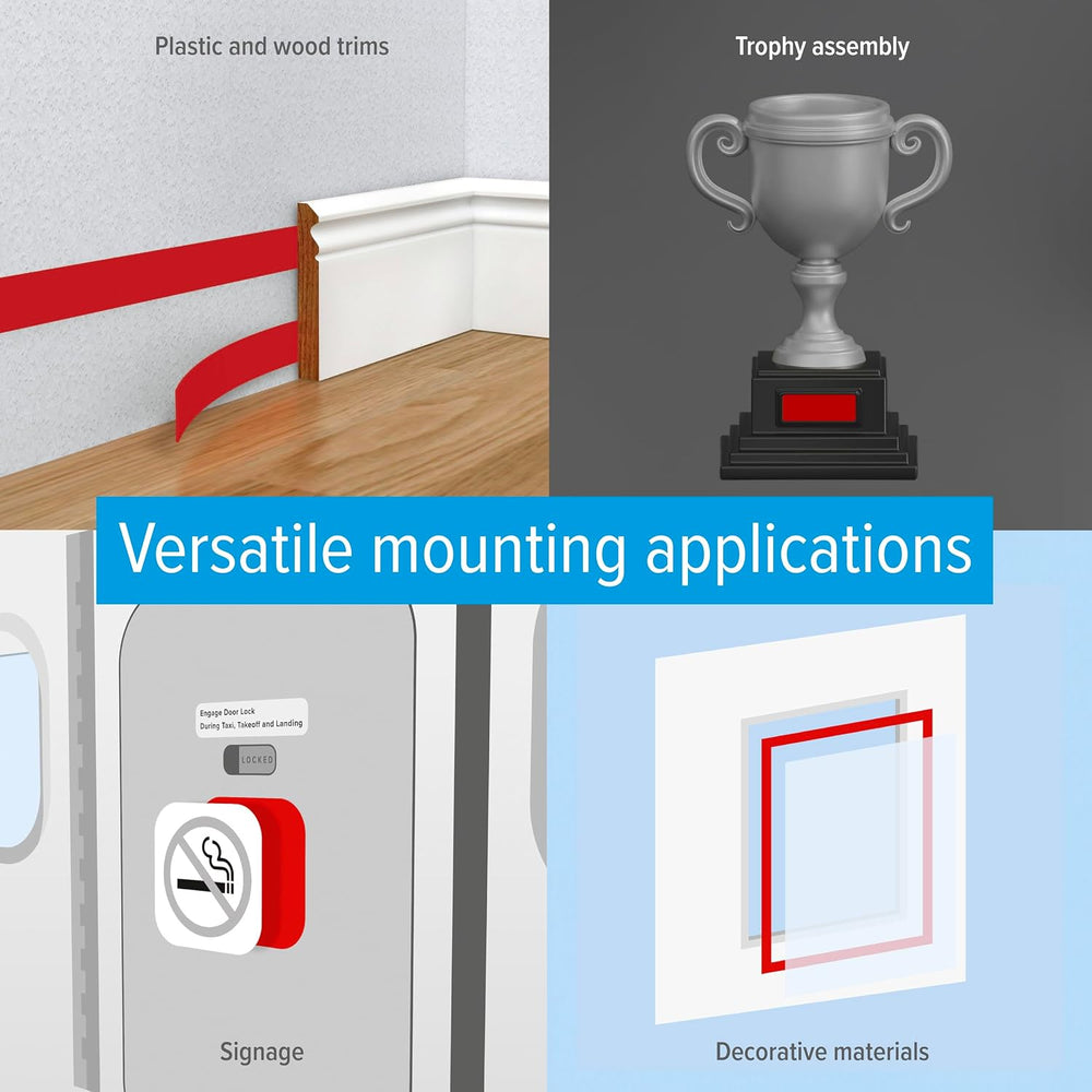 Tesa 4970 Tackified Acrylic Double Sided Filmic Tape with High Adhesion, 60 y...