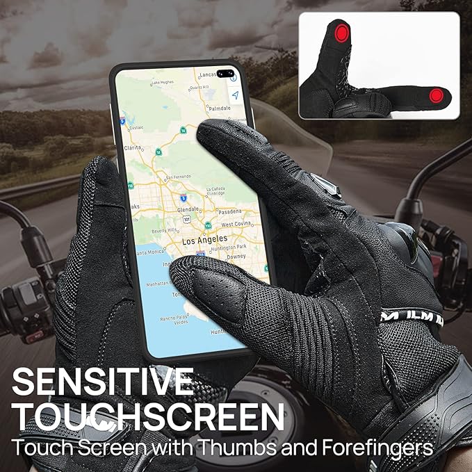 ILM Motorcycle Gloves for Men and Women Touchscreen Riding Gloves Motorbike