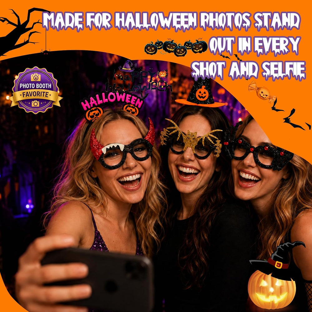 Halloween Headbands and Glasses Bulk, Party Favor Accessories for Adults Cost...