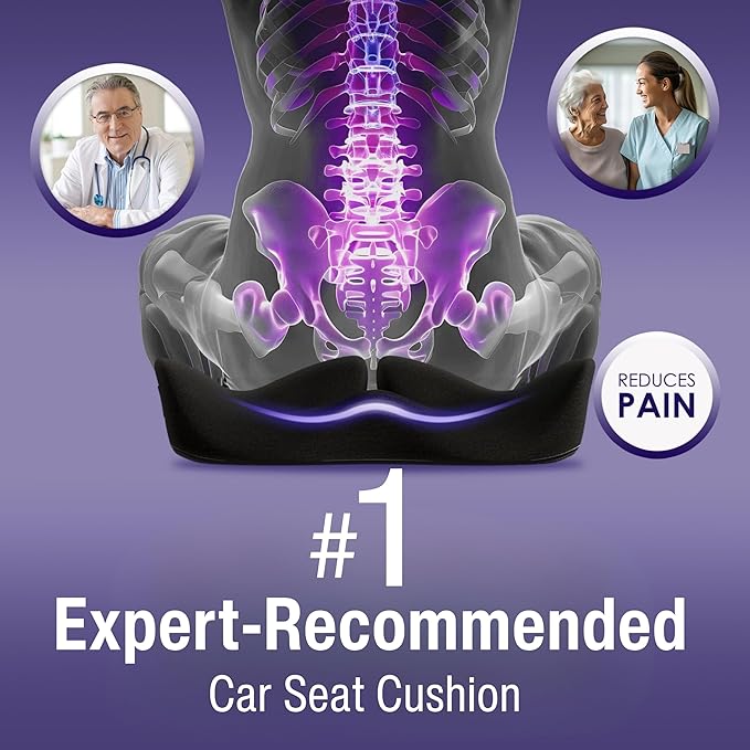 Pressure Relief Seat Cushion for Tailbone Pain – X Large Office Chair Cushion