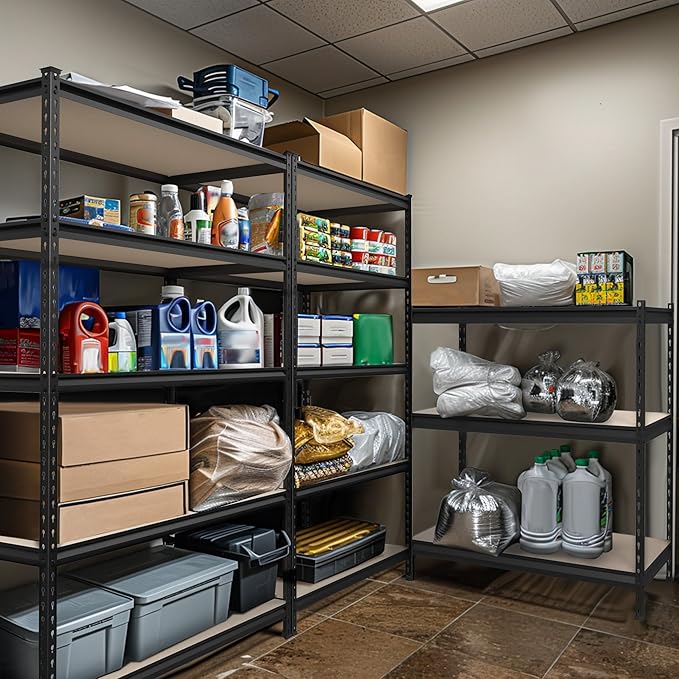 WORKPRO 4000LBS Storage Shelves, 5-Tier Metal Shelving Unit, Adjustable Garage