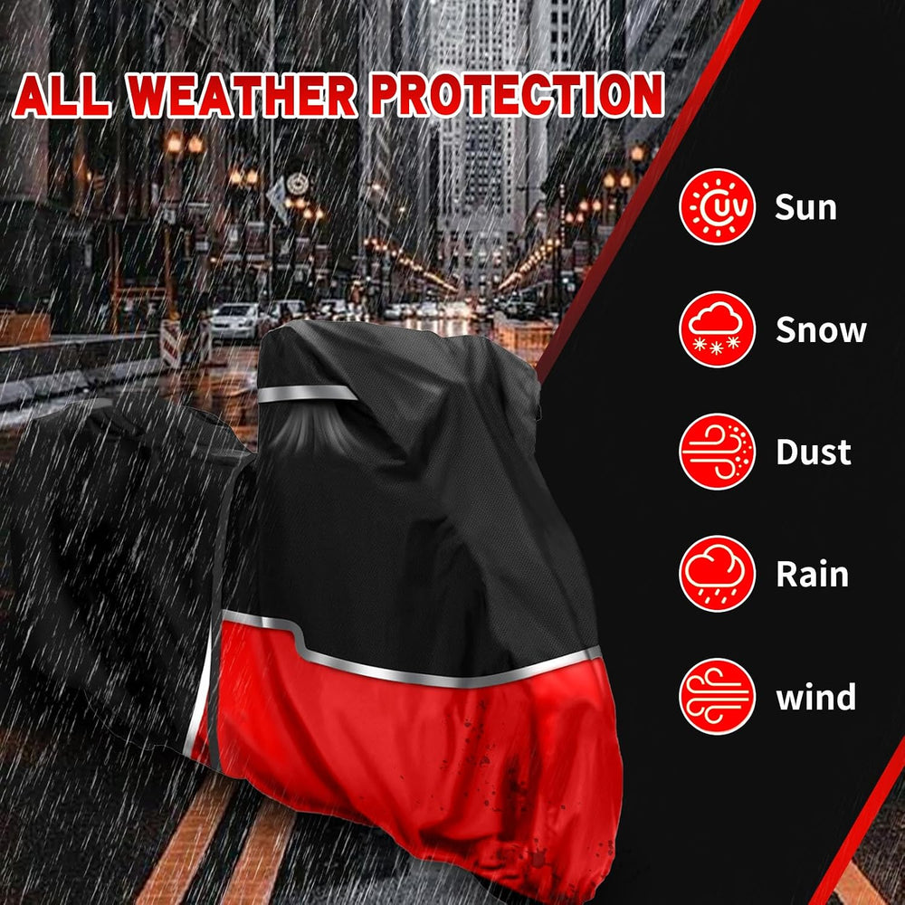 Motorcycle Cover for Yamaha R1 R3 R6 R7 R9 Supersport | Heavy Duty Waterproof...