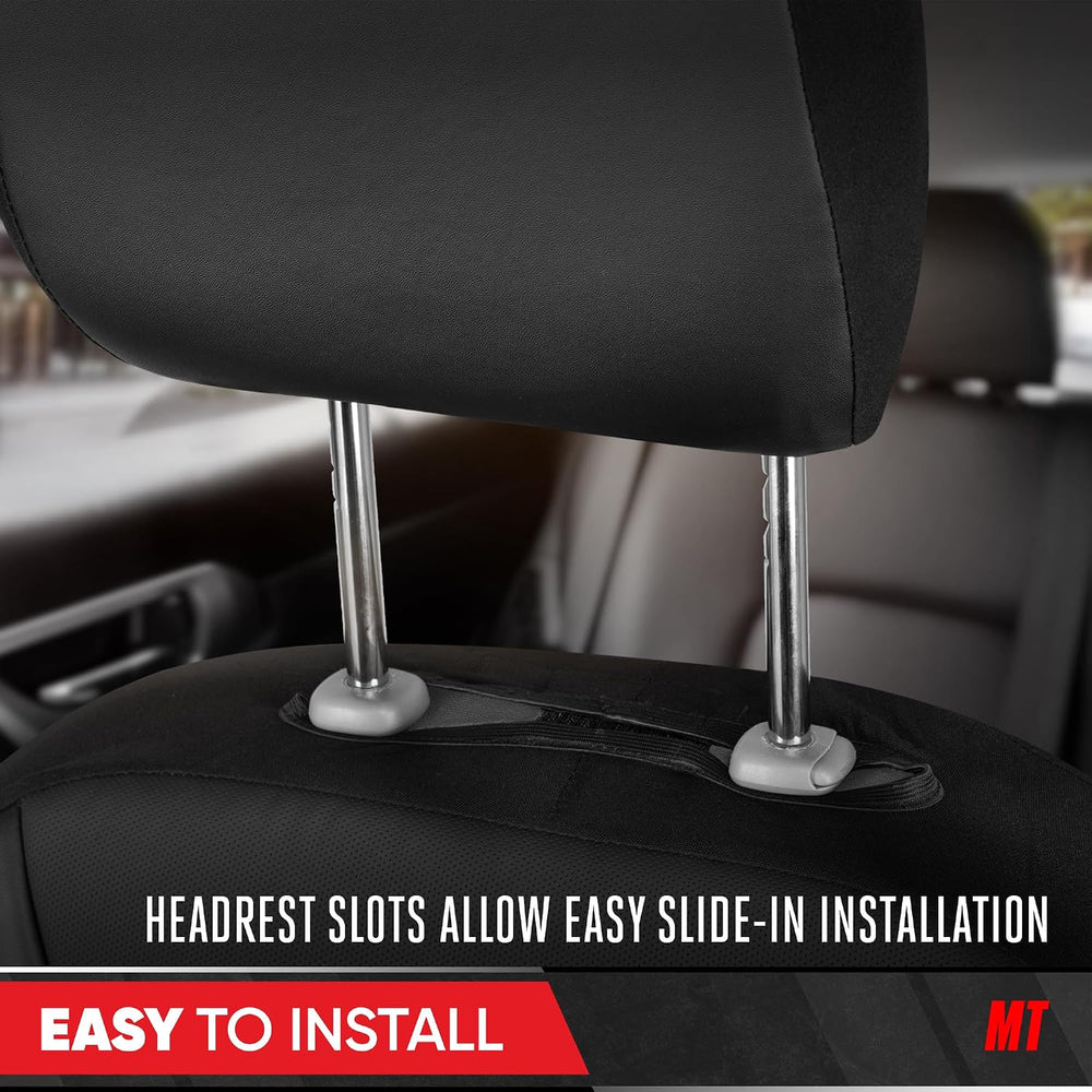 MotorBox Universal Fit Car Seat Covers for Cars Trucks & SUV - 2 Leathere...