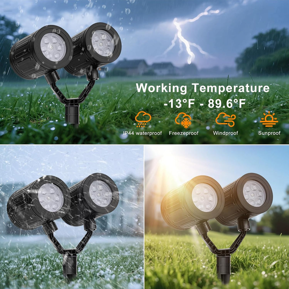 Christmas Snowflake Projector Lights Double Head Dynamic Snowflake Lights