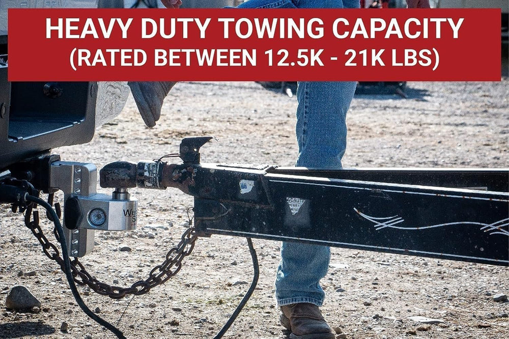 Weigh Safe Trailer Hitch Ball Mount, 6" Drop, 2" Receiver, Weight S...