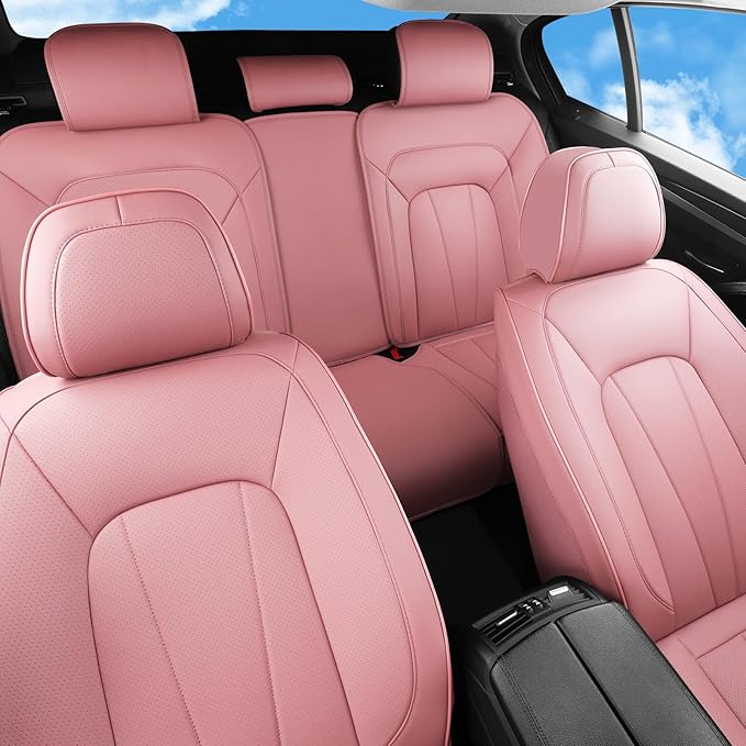 Pink Car Seat Covers, 5 Seats Universal Seat Covers
