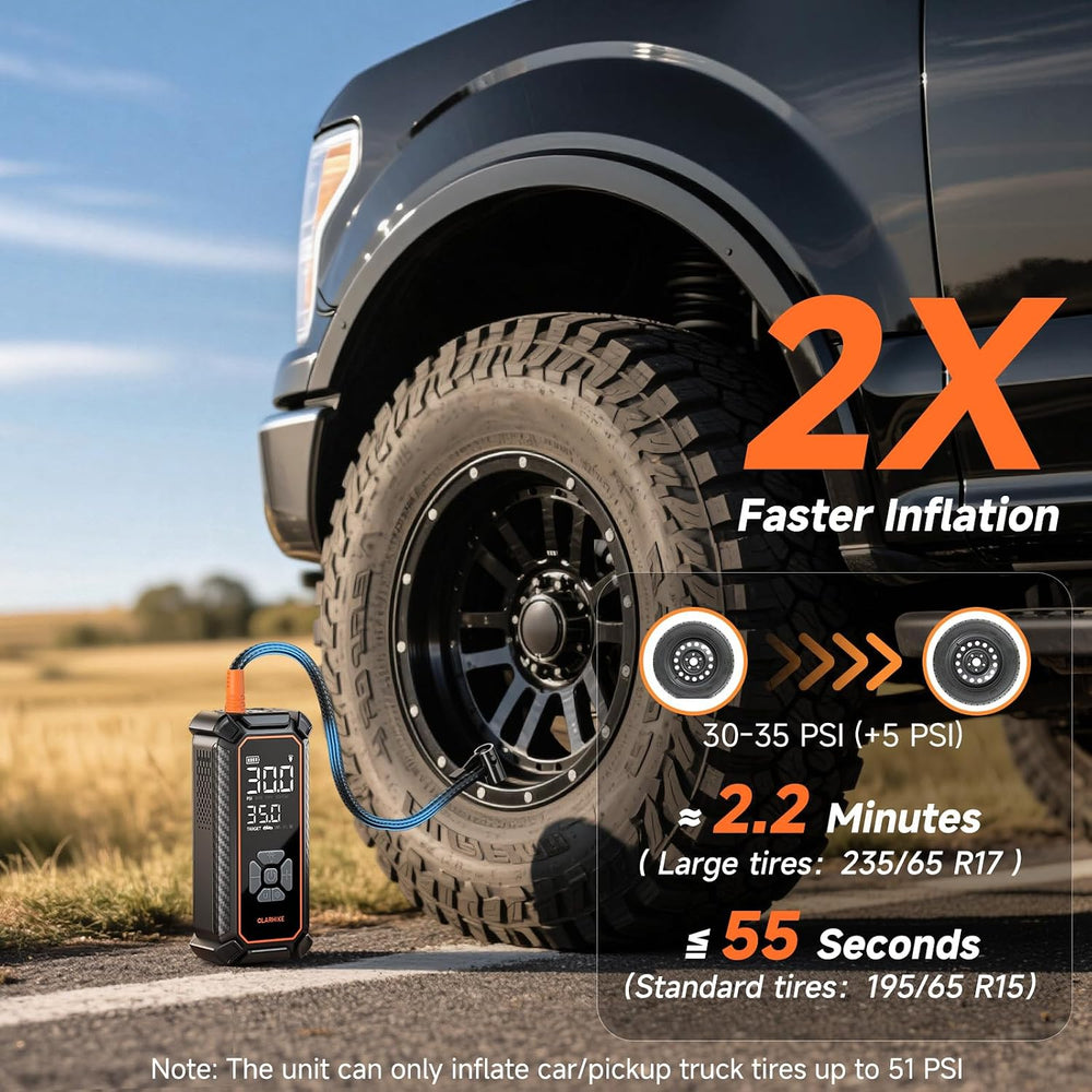 OlarHike Tire Inflator Portable Air Compressor, with Premium Storage Case