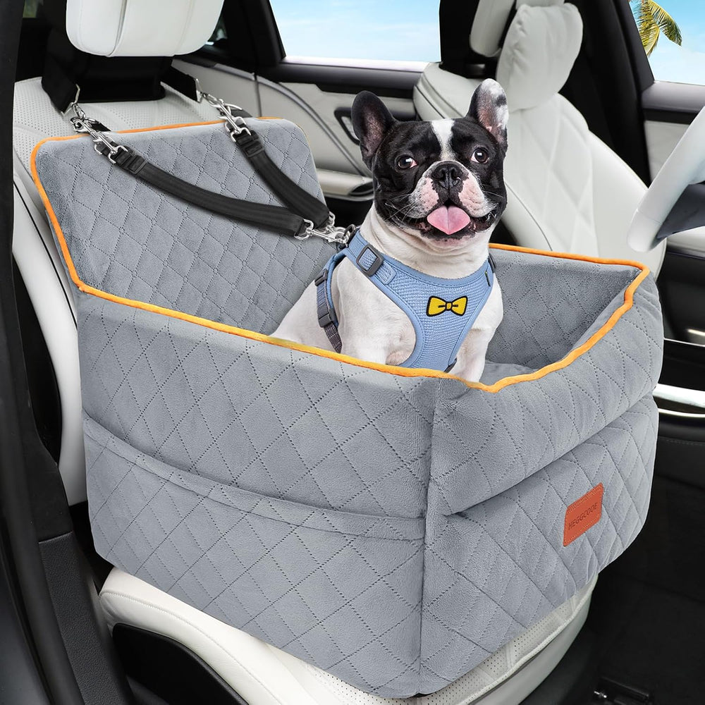 Dog Car Seat for Small Medium Dogs, Memory Foam Puppy Dog Booster Seat with T...