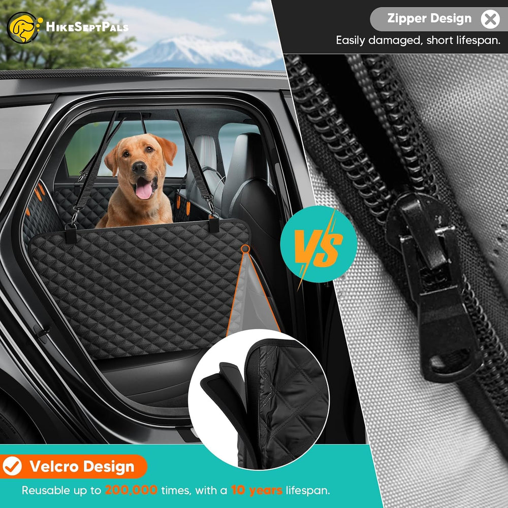 Dog Car Seat Cover for Back Seat, Hard Bottom Hammock Hold 400lbs For Cars
