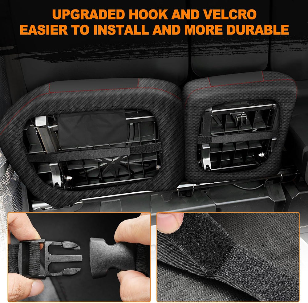 BORDAN UTV Seat Cover for 2016-2025 Can Am Defender DPS MAX 6X6 PRO Split Ben...