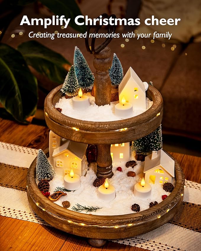 Homemory Rechargeable Tea Lights Flameless Candles with Remote Timer, Battery...