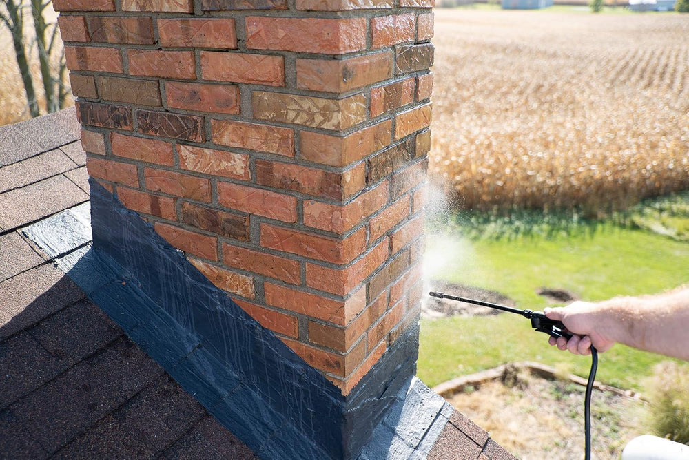 MasonryDefender Chimney Brick Sealer, Clear Water-Based Siloxane Sealer - Bre...