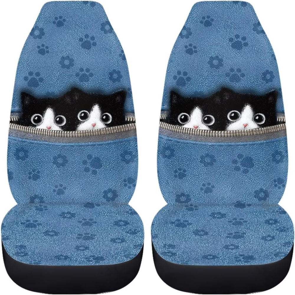 Poceacles Universal Car Seat Covers for Truck Sedan SUV 2 Packs, Automotive F...
