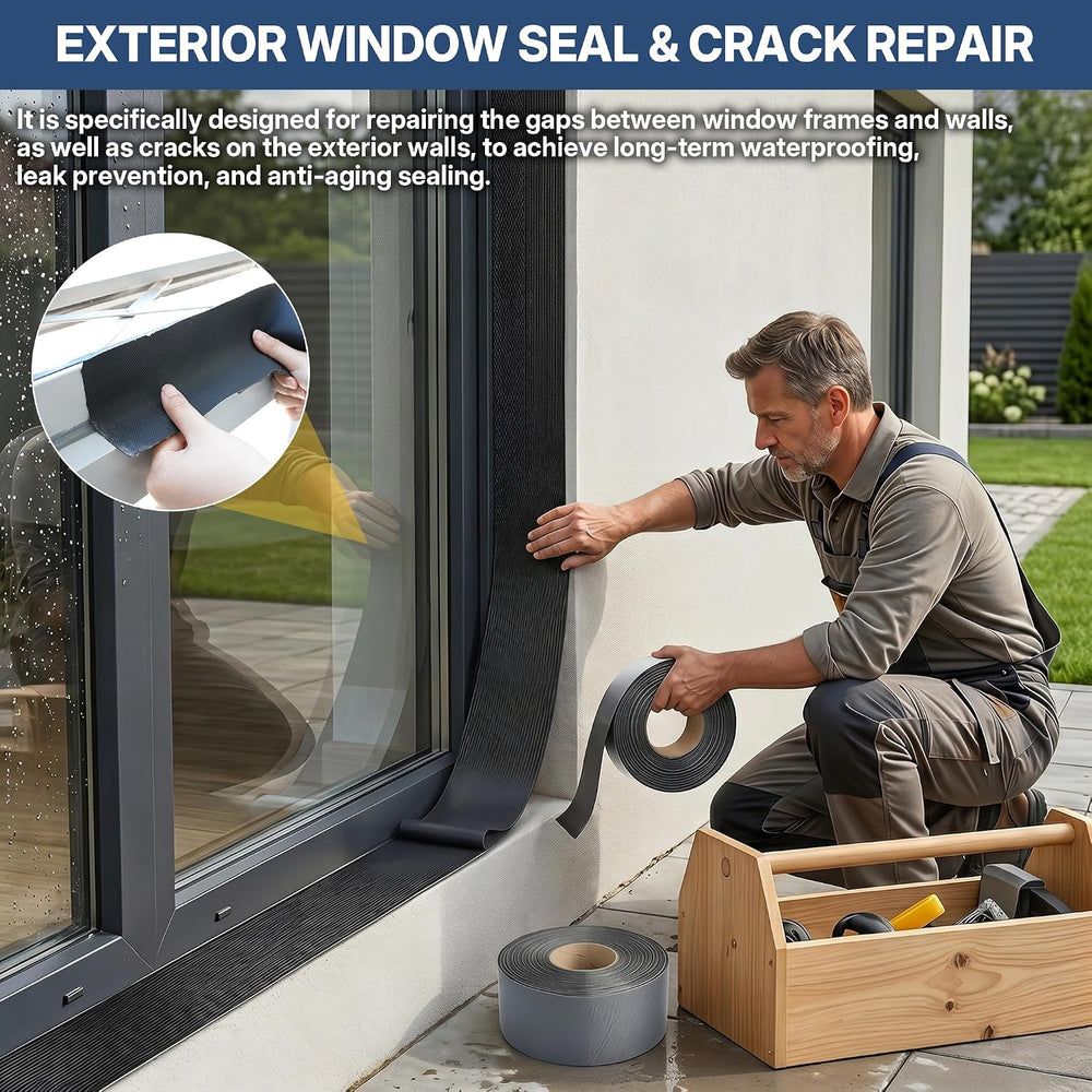 50ft X 4in Butyl Sealant Tape Waterproof Sealing Tape