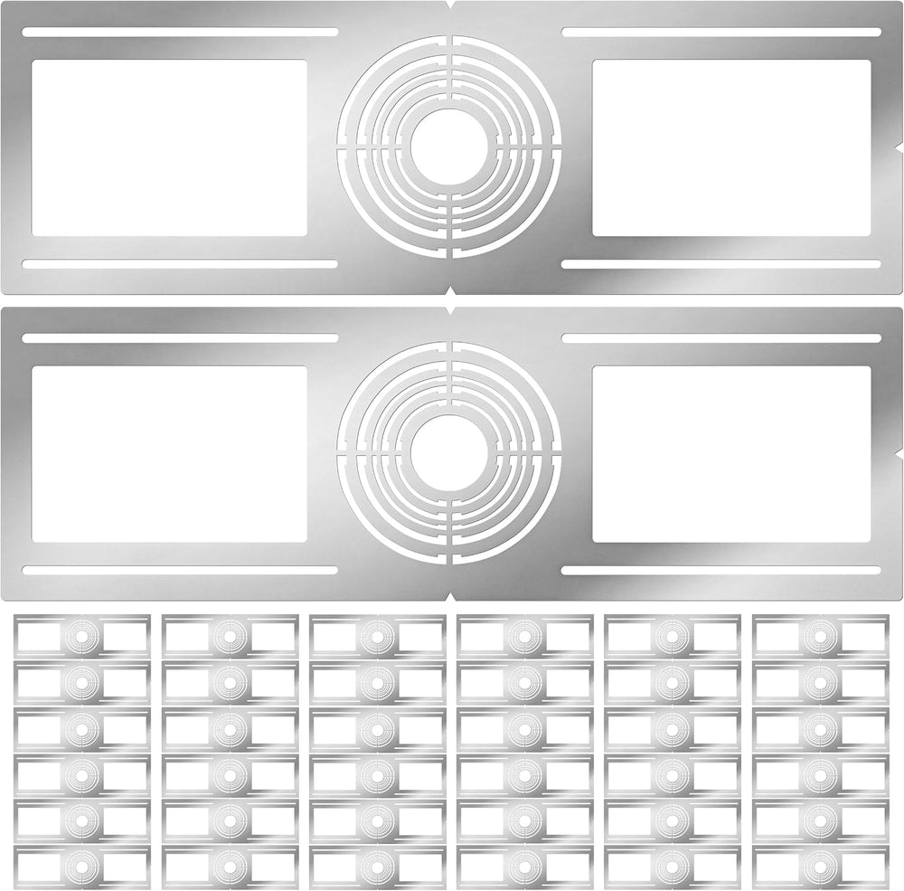 New Construction Mounting Plate, 36PC, 2-3-3.75-4-5-6 Inch, LED Recessed Ligh...