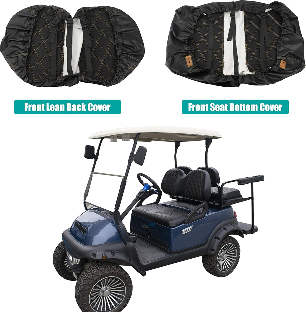 Golf Cart Diamond Vinyl Seat Covers Fits Club Car Precedent 2004-UP