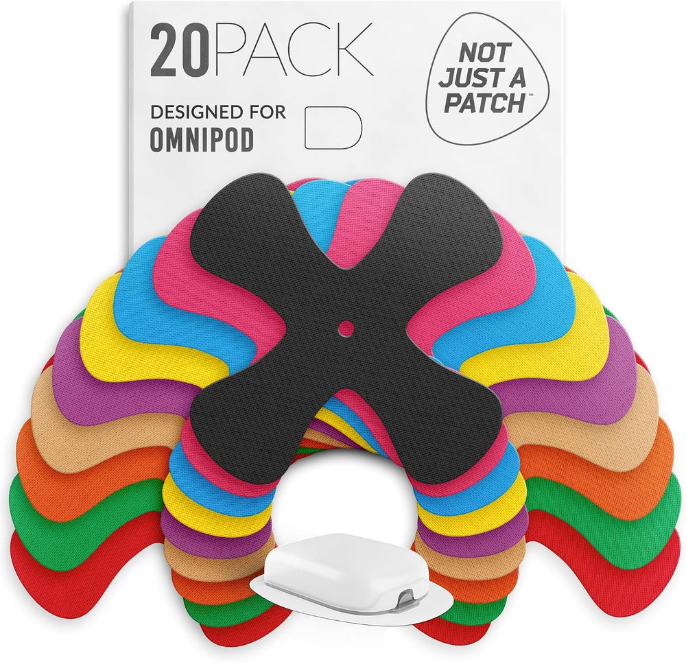 Not Just a Patch Omnipod 5 Overpatches - 20 Pack, Multicolor