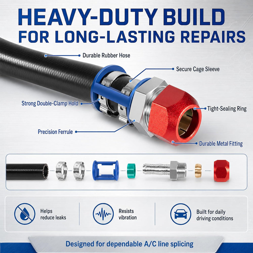 800-671 A/C Line Splice Connector Kit for 3/8" Line & No.6 Hose, 24-...
