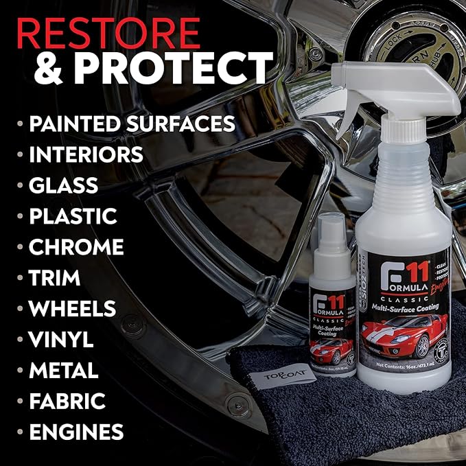 TopCoat F11 Polish & Sealer for Cars, Bikes and More โ Water-Based Altern...