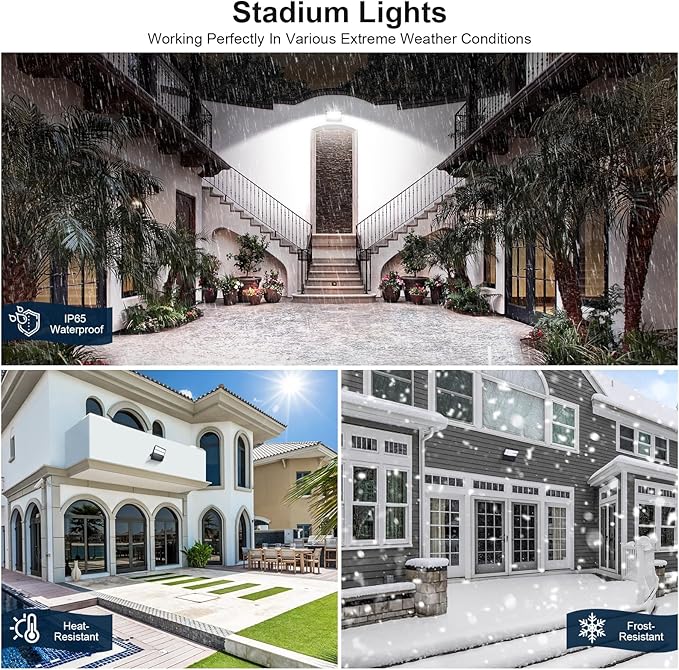 LED Stadium Lights, Outdoor Super Bright 240 Watt 36000 Lumen Stadium Flood (...
