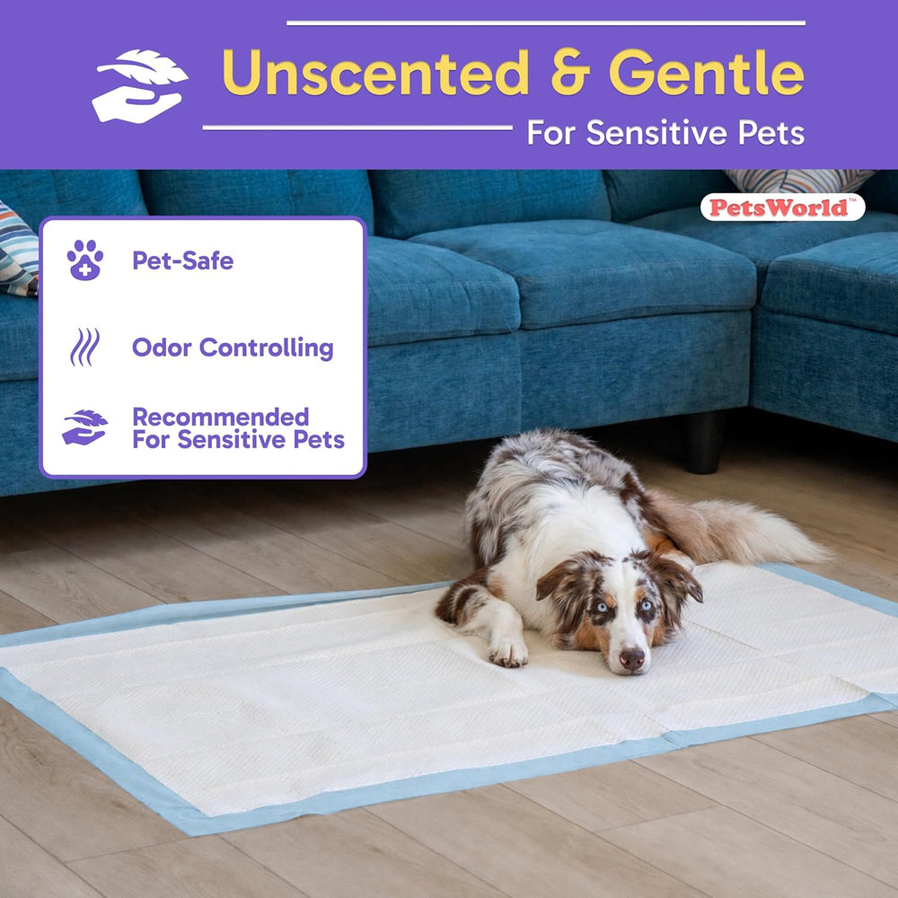Pee Pads for Dogs 37x54 XXXL | Dog Training Pads 50 Count Adhesive Tabs