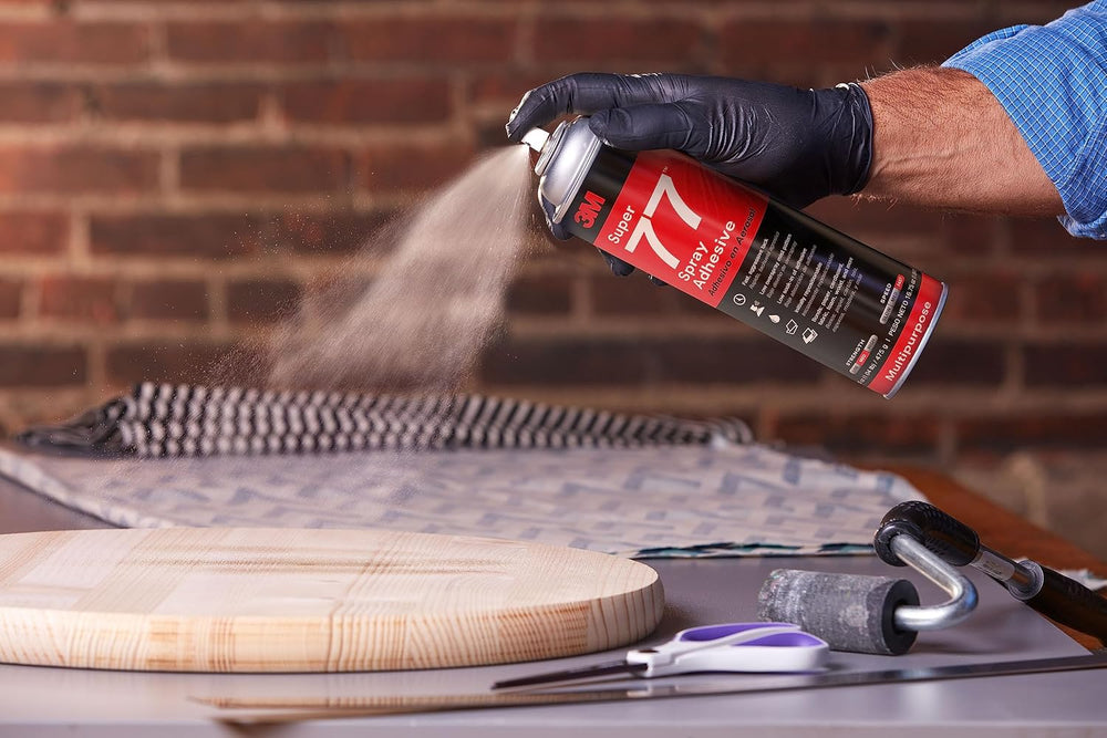 3M Super 77 Multipurpose Permanent Spray Adhesive Glue, Paper, Cardboard, Fab...