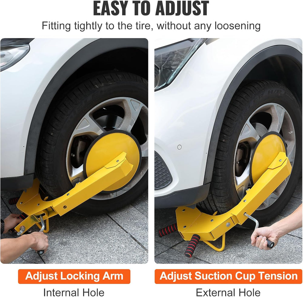 VEVOR Wheel Lock Clamp, 2 Pack Trailer Wheel Lock, Heavy-Duty Anti Theft Tire...