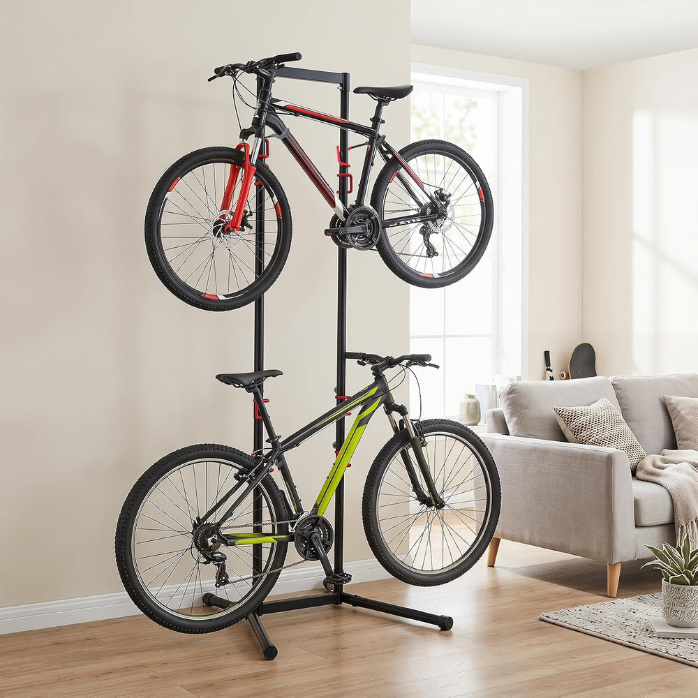 Goplus 4 Bike Storage Rack, Indoor Freestanding Bike Rack for Garage, 8 Adjus...