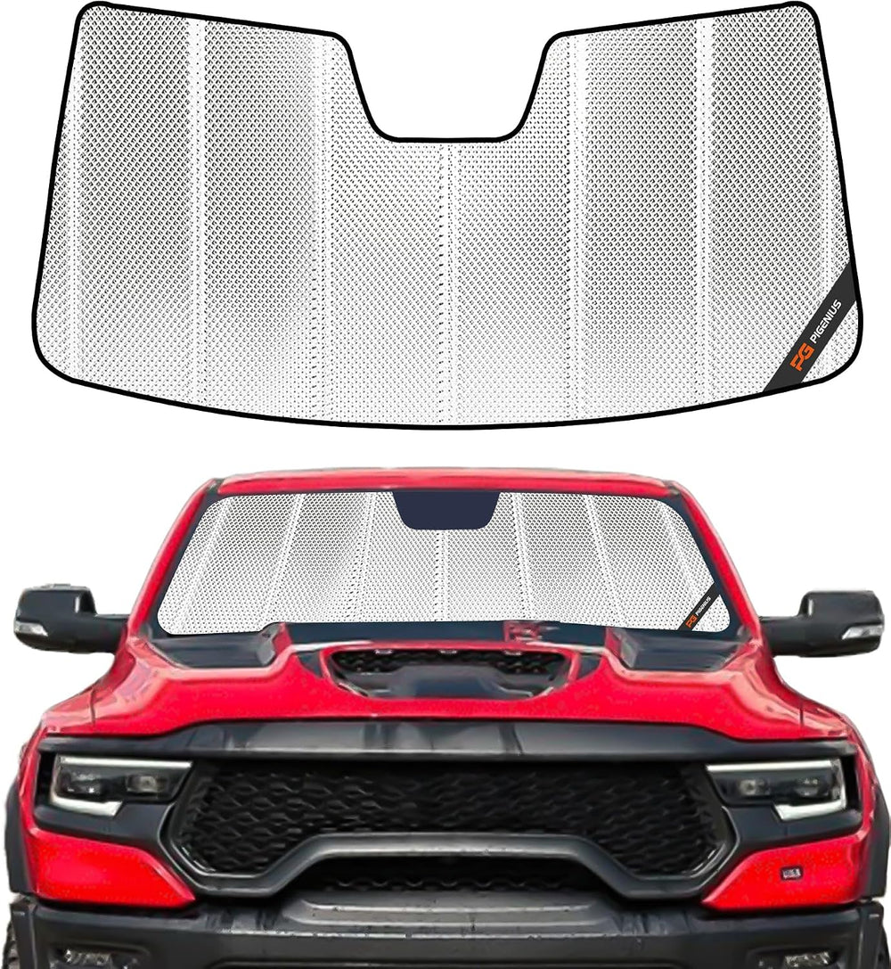 Pigenius Windshield Sunshade for Ram 1500 2019-2024 with 10 Inch Wide Sensor,...