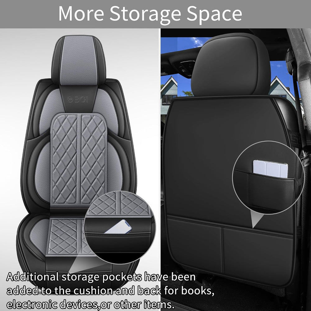 Car Seat Cover Custom Fit for Dodge Ram 1500 2500 3500 2002-2026 Faux Leather...