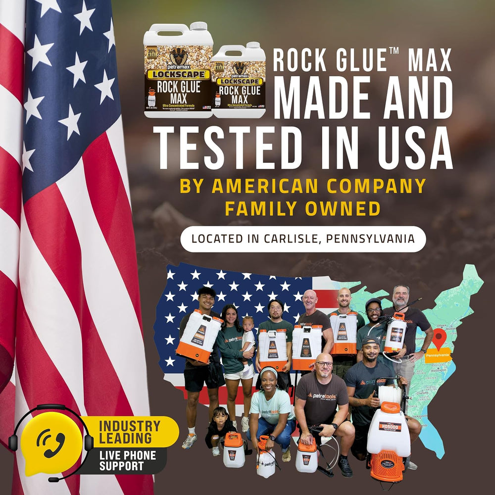 Petra Max Rock Glue for Landscaping, 1 Gallon Concentrate