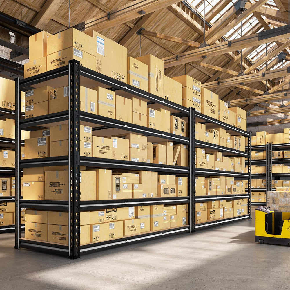 REIBII 48" W Garage Shelving for Warehouse, 3080LBS Heavy Duty Shelving