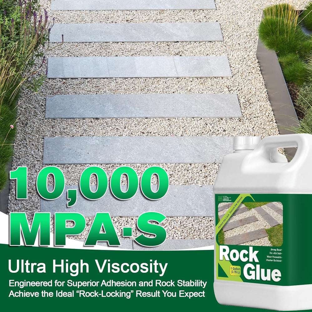 Teexpert Rock Glue for Landscaping:2 Gallon 2X Concentrated Gravel Glue for P...