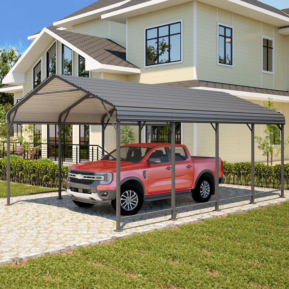 Wisteria Lane 12 x 20 FT Metal Carport, Heavy Duty Carport with Thicker Frame...