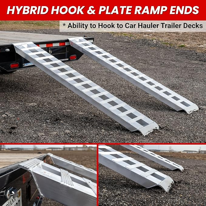 GEN-Y Hitch Heavy Duty Aluminum Loading Ramps (Set of 2)