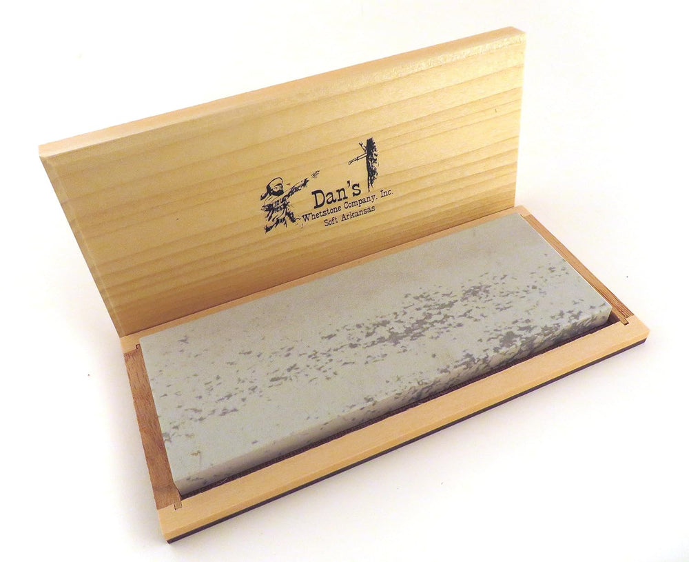 Genuine Arkansas Soft (Medium) Wide Knife Sharpening Bench Stone Whetstone 8&...