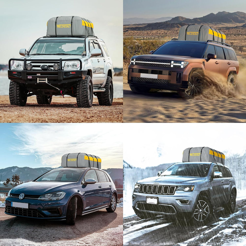 Car Roof Bag Rooftop Cargo Carrier, 21 Cubic Feet Waterproof Roof Luggage Car...
