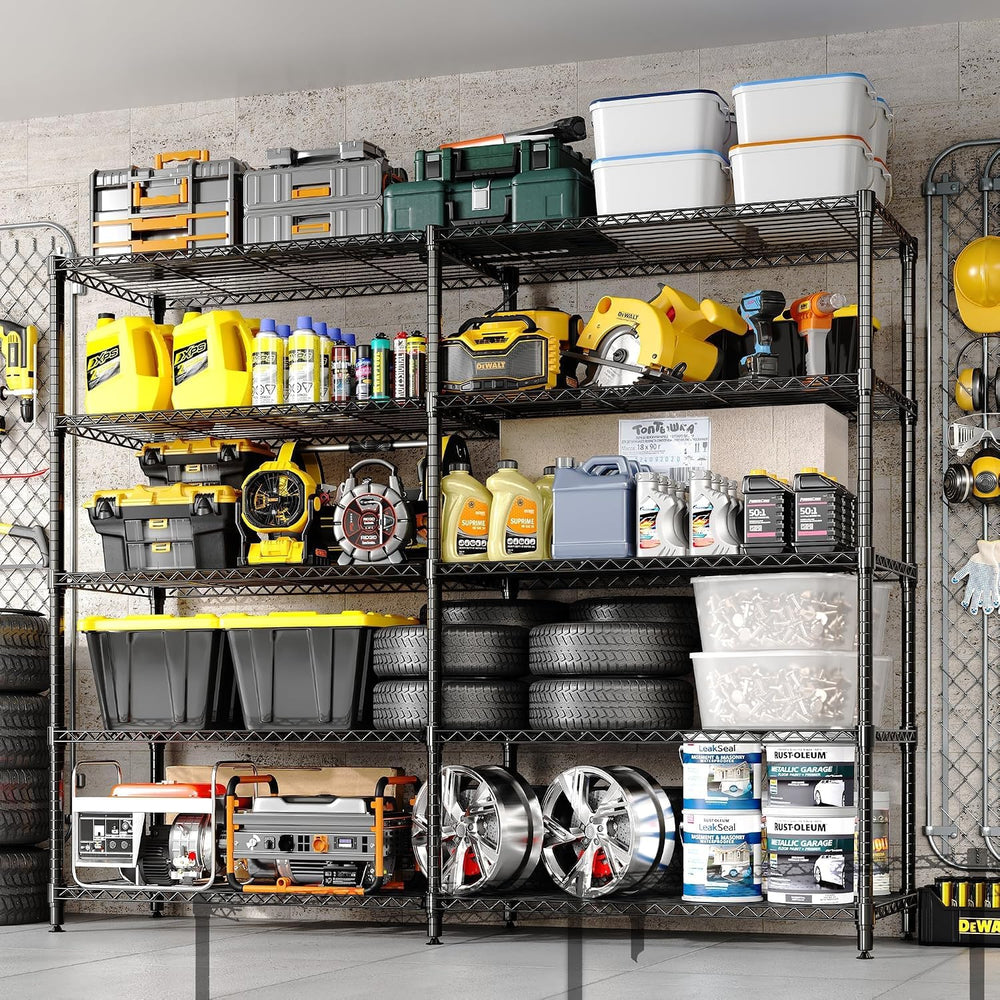 Garvee 71" Wide Storage Shelves Metal Shelving Units 5 Tier, 1325LBS