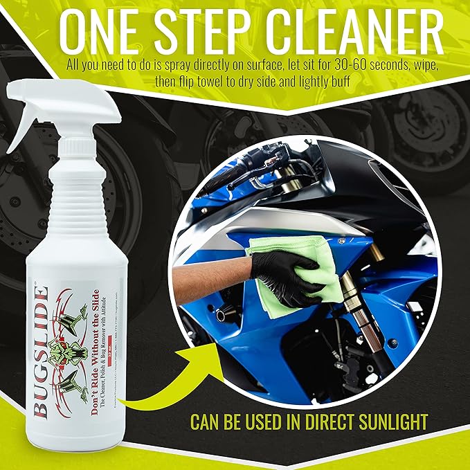 BugSlide Bug Remover – All Purpose Car Cleaner & Detailer Spray,