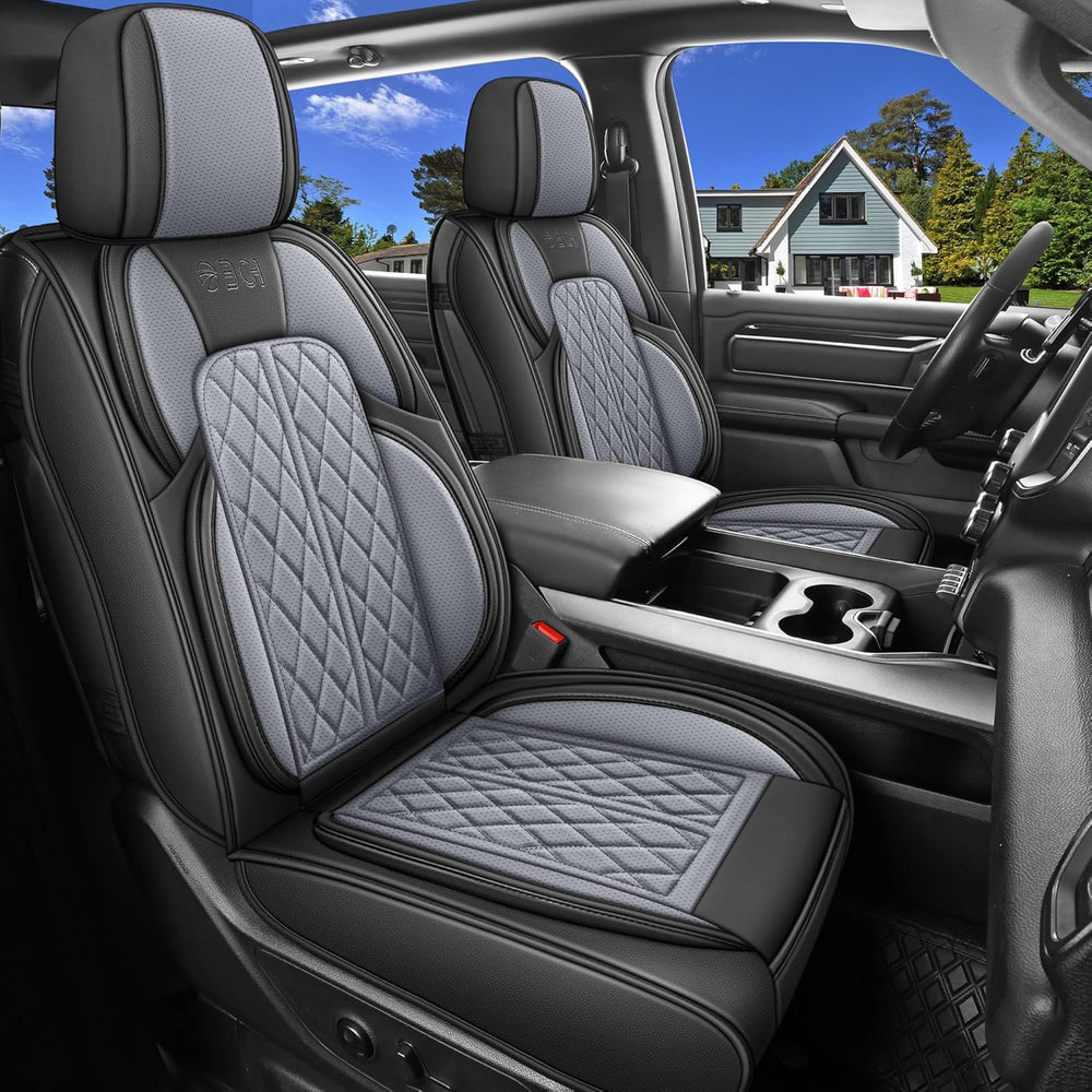 Car Seat Cover Custom Fit for Dodge Ram 1500 2500 3500 2002-2026 Faux Leather...