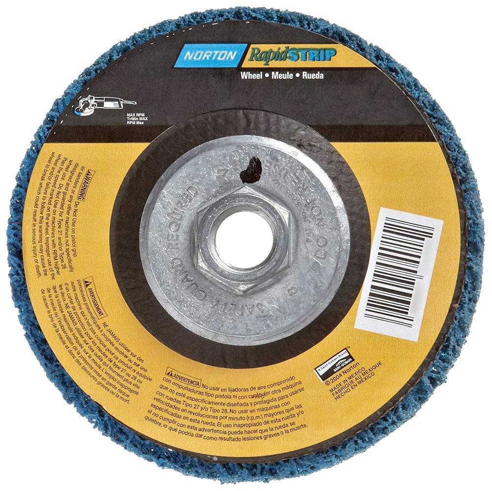 Norton Stripping Grinder Wheel, Paint Stripper for Metal, Rapid Strip, 4 1/2 ...